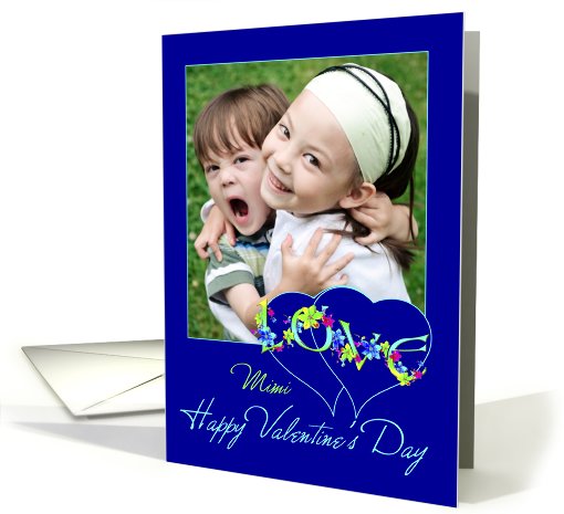 Mimi Valentine's Day Love and Hearts Photo card (888350)