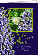 Easter Butterfly Garden Greeting For Mom card