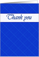Thank You for Neighbor, Aqua Dots on Blue card