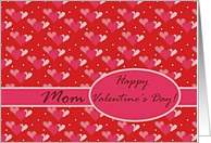 Valentine’s Day for Mom, Three Hearts on Red card