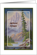 Outdoor Potluck Rugged Mountain card