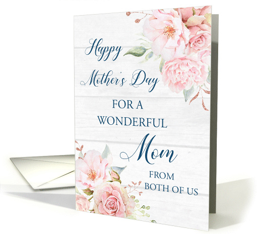 Pink Flowers Mother's Day from Son and Daughter in Law card (1832956)
