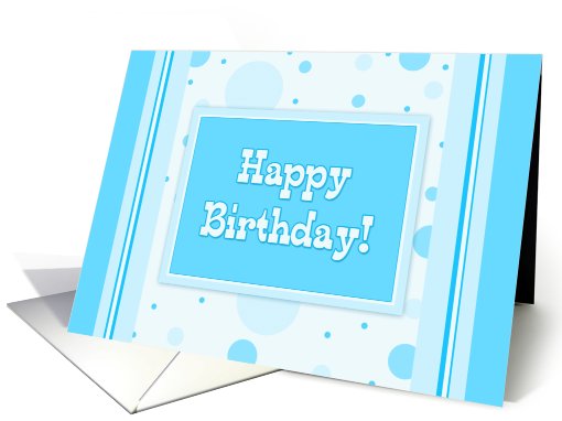 Employee Happy Birthday - Blue Dots card (468089)