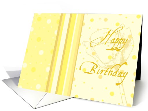 Yellow Dots Birthday card (468460)
