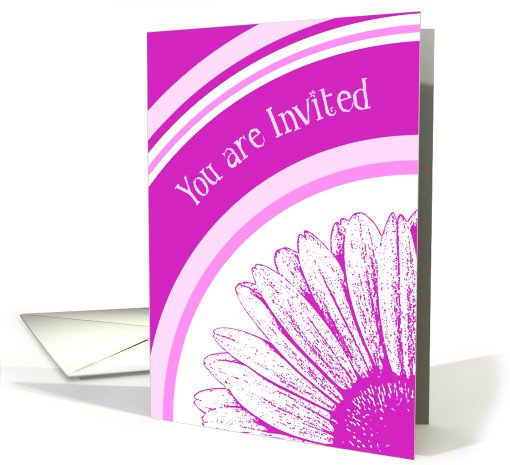 Pink Flower Invitation card (479106)