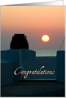 Sunset Congratulations Card