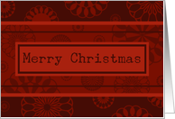 Red Merry Christmas Card