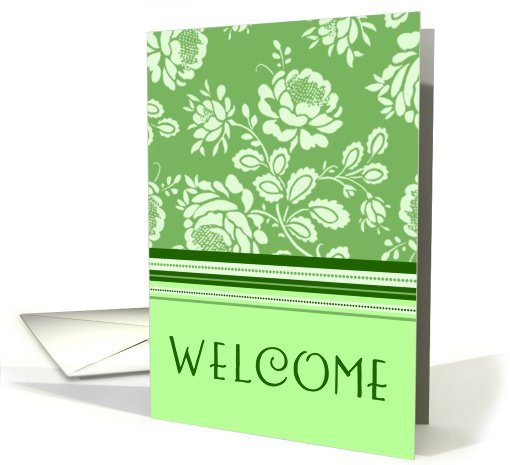 Green Flowers Employee Welcome card (532645)