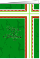 Green Reindeer Merry Christmas Card