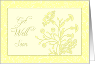 Yellow Get Well from All of Us Card