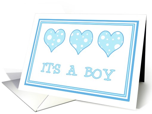 Blue Heart It's a Boy card (537492)