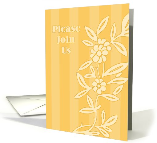 Orange Flowers Invitation card (554638)