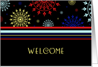 Colorful Business Employee Welcome Card