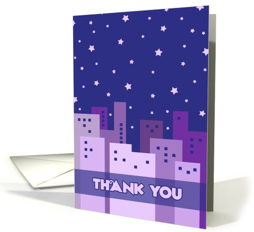 City Stars Thanks for Helping me Move card (581977)