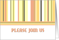 Stripes Business Invitation Card