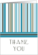 Stripes Business Thank You Card