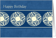 Blue Employee Birthday Card