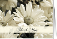 White Flowers Thank You for your Thoughtfulness Card