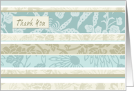 Blue Floral Thank You for Coming to my Party Card