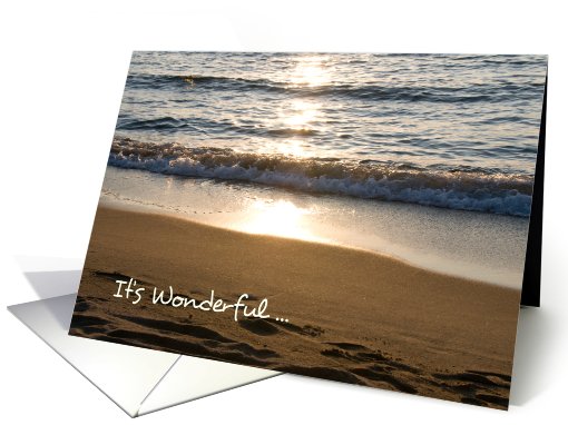Wave at Sunset Divorce is Final Party Invitation card (590433)