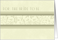 Beige Flower Bridal Shower Gift Card