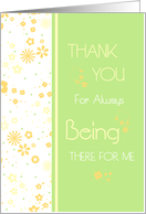 Spring Flowers Thank You for Listening Card