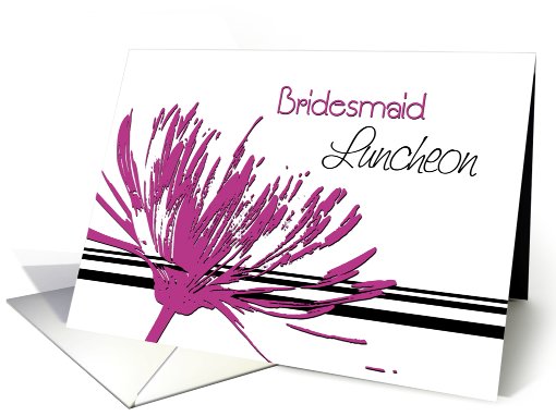 Pink Flower Bridal Luncheon Invitation card (631522)