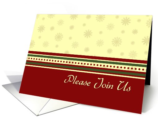 Christmas Gift Exchange Party Invitation Card - Red,... (692417)