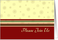 Christmas Gift Exchange Party Invitation Card - Red, Yellow, Green card