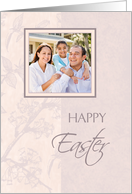 Happy Easter Photo Card - Pink Floral card