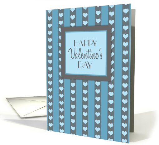 Happy Valentine's Day for Co-worker - Blue Hearts card (746352)