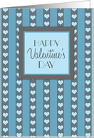 Happy Valentine’s Day for Co-worker - Blue Hearts card
