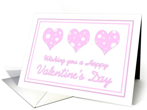 Happy Valentine's Day for Co-worker  - Pink Hearts card (752487)