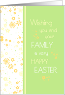 Happy Easter Employee - Colorful Flowers card