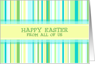 Business Happy Easter from Group - Spring Stripes card