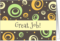 Employee of the Month Congratulations - Retro Circles card
