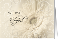 Elopement Announcement - Flowers & Swirls card