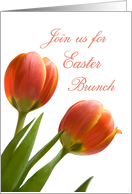 Easter Brunch Invitation - Orange Flowers card