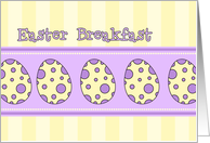 Breakfast with the Easter Bunny Invitation - Easter Eggs card