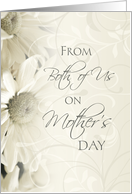 Happy Mother’s Day from Daughter and Son in Law - White Floral card