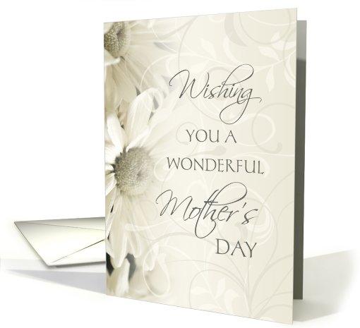 Like a Mother to Me Happy Mother's Day - White Floral card (805209)