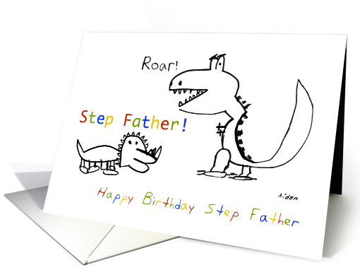Happy Birthday, Greatest Step Father of them All card (1067581)
