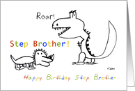 Happy Birthday, Greatest Step Brother of them All card