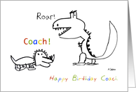 Happy Birthday, Greatest Coach of them All card