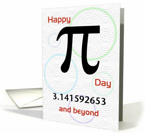 Happy Pi Day, Geeks Unite!, 3.14 card (910982)
