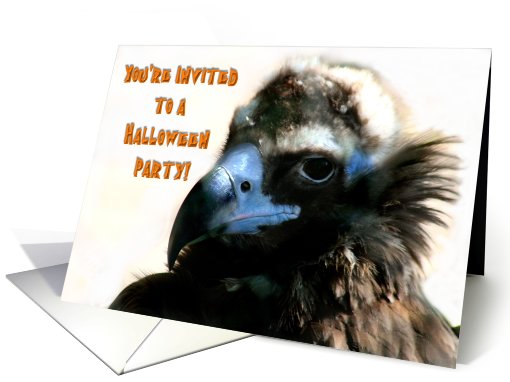 Halloween Party Invitation-Vulture card (497471)