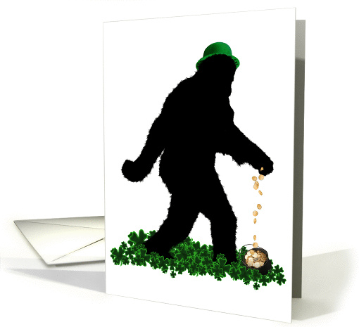 Lucky St Patrick's Day Sasquatch card (1020535)