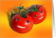 Sweet Smiling Cherry Tomatoes - Blank Inside card