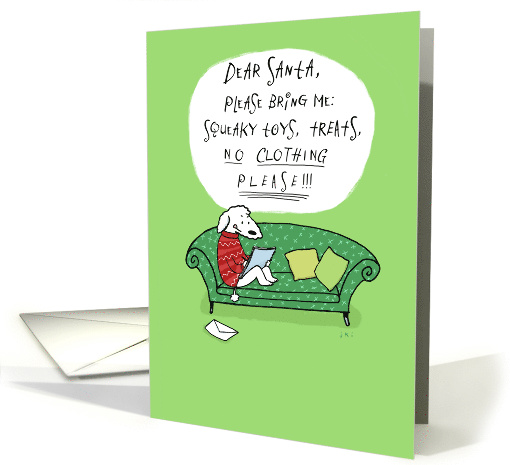 A Dog's Letter to Santa card (873262)