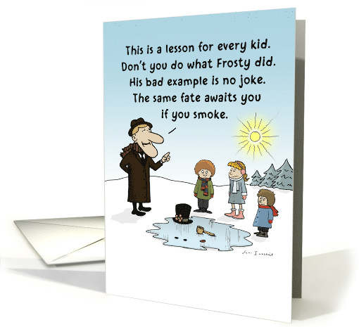 Snowman's Bad Example card (876606)